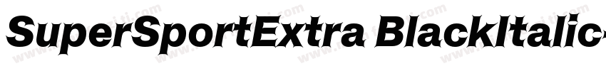 SuperSportExtra BlackItalic字体转换